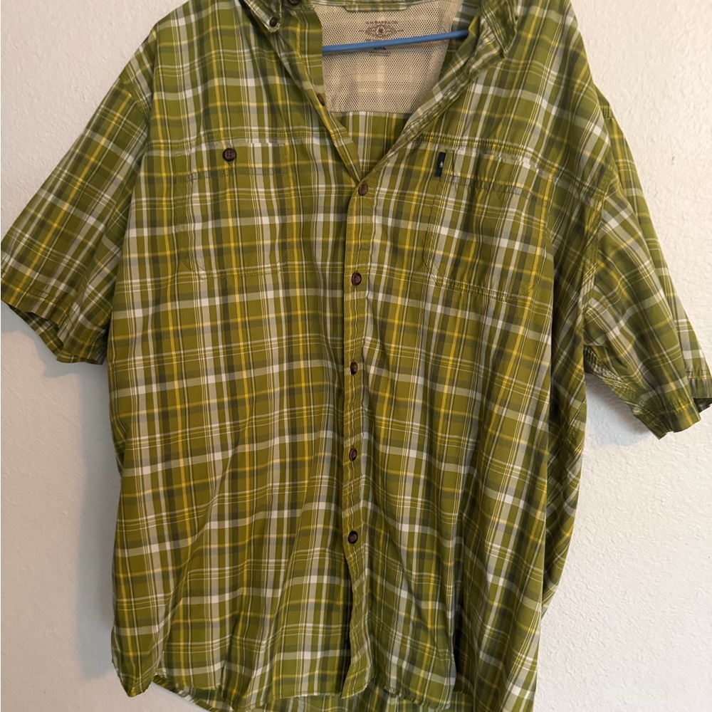 G.H. Bass & Co. 2XL Green Plaid Shirt